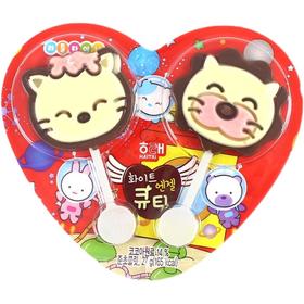 韩国进口零食 海太牌猫咪代可可脂双棒牛奶巧克力27克