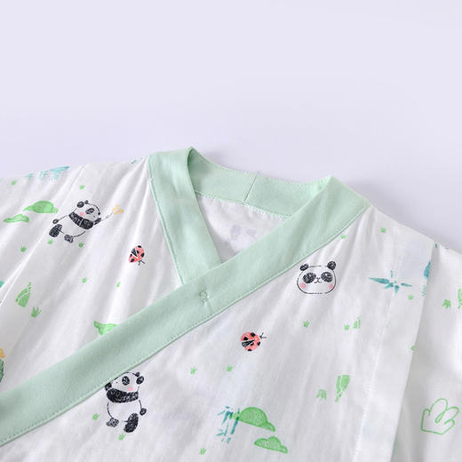 英氏男婴儿连体服男宝宝短袖哈衣绑带和尚服夏季款爬服 YZJNJ22008A 商品图1