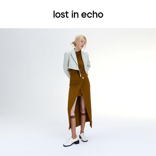 【下架】lost in echo 春季 运动拉链弹力鞋口休闲羊皮乐福鞋 商品图4