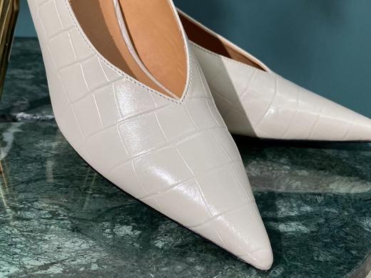 花花品质生活｜深口猫跟鞋 奢品资源团！石头纹油蜡胎牛皮 显瘦优雅百搭时髦显腿长 商品图9