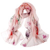 上海故事春秋夏季薄款女百搭丝丝巾纱巾披肩  LJD春花秋月喷绘丝巾 商品缩略图4