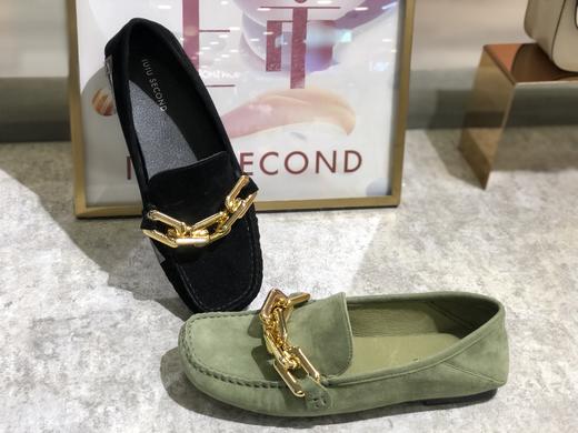 IUIUSECOND 春夏款羊皮绒面彩色休闲豆豆鞋女 商品图2