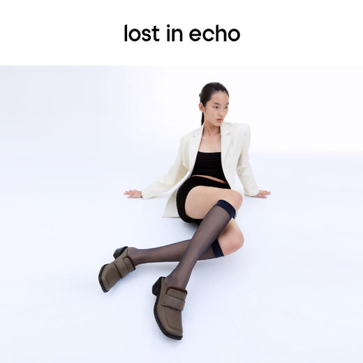 【下架】lost in echo 春季 双鞋舌填充鞋面运动休闲乐福拖鞋 商品图4