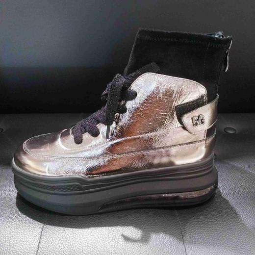 LFGJ 6007 镭射光面厚底松糕鞋 商品图7