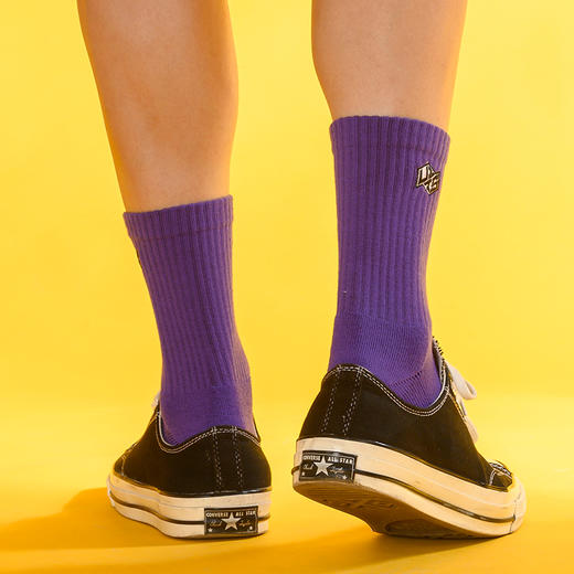 UZIS袜子男长袜潮长筒袜运动吸汗加厚毛巾袜中筒高帮糖果色纯色女 商品图4