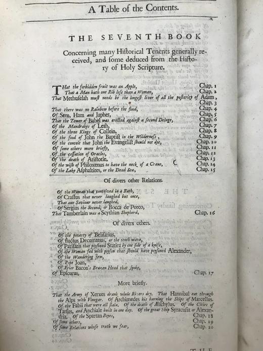 1686年 英国哲学家《托马斯·布朗作品集》 卷首配肖像插图 全真皮精装大16开 商品图7