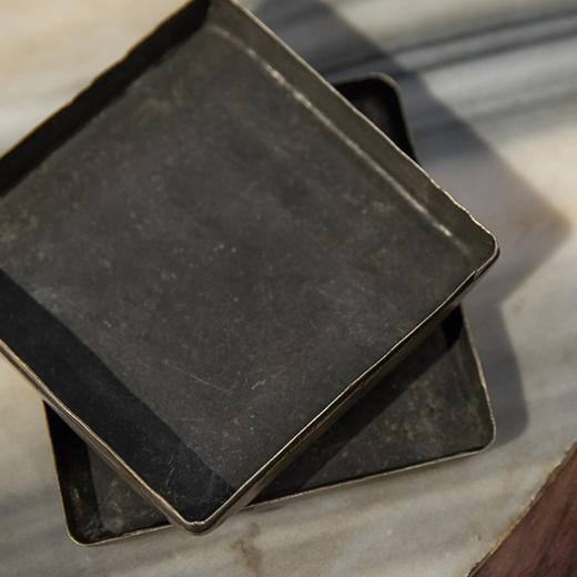 清 铜诗文墨盒 商品图4