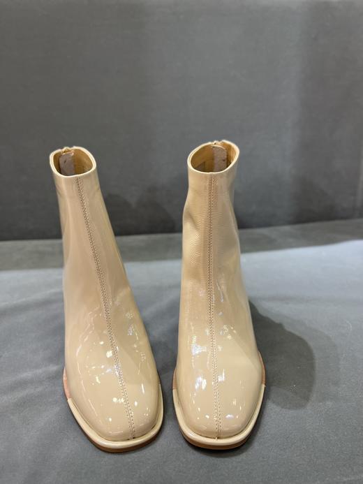 IUIU SECOND 2021冬季新款时尚漆皮粗跟小短靴 商品图4