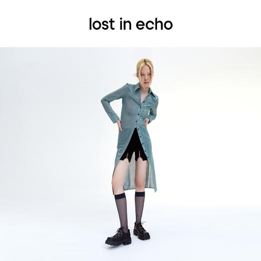 [捡漏价]泫雅同款lost in echo 方头齿轮厚底系带增高皮鞋西装鞋玛丽珍鞋 商品图4