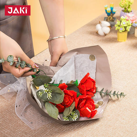 【赠包装材料+天然干花+手写贺卡】植物日志系列积木花束  手捧花束 不止浪漫 商品图3