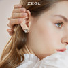 ZEGL设计师爱心耳环女小众设计感高级耳钉新款潮银针耳饰品 商品缩略图4