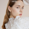 ZEGL树叶耳环女2022年新款潮耳钉设计感小众耳扣高级感气质耳饰品-tmall.com天猫 商品缩略图4