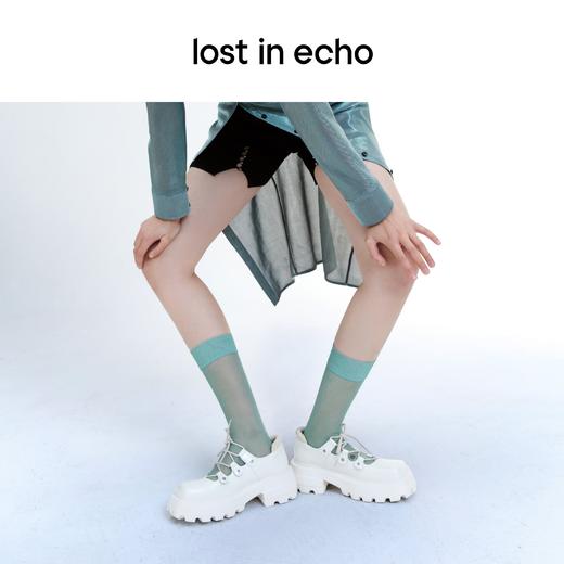 [捡漏价]泫雅同款lost in echo 方头齿轮厚底系带增高皮鞋西装鞋玛丽珍鞋 商品图3