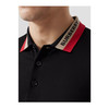 【一】BURBERRY 博柏利 徽标装饰珠地网眼布棉质 Polo 衫 男士短袖T恤 黑色 8039265 A1189 商品缩略图3