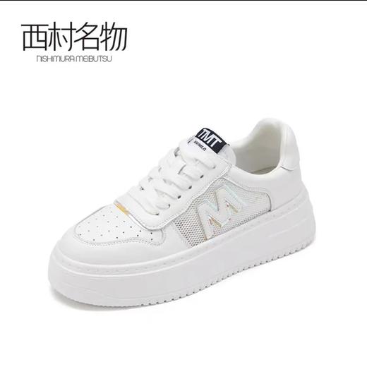 西村名物2021年夏新爆款厚底百搭日系街拍小白鞋T21AM16581 商品图0