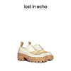 【下架】lost in echo双鞋盖休闲中性撞色方头厚底增高皮鞋西装鞋 商品缩略图0