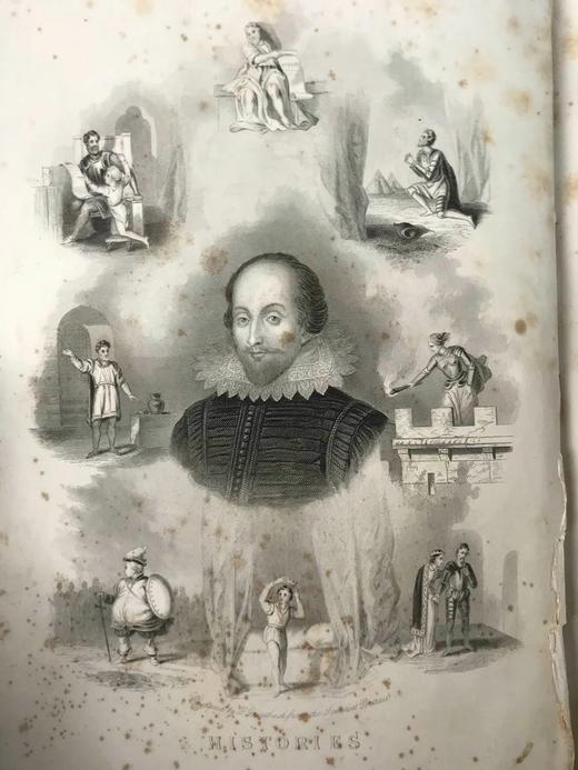 约19世纪后期 莎士比亚作品全集（全3卷） 约百幅钢版画插图 真皮精装16开 商品图2