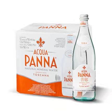 意大利普娜PANNA进口天然矿泉水750ML*12瓶整箱弱碱性饮用水 商品图0