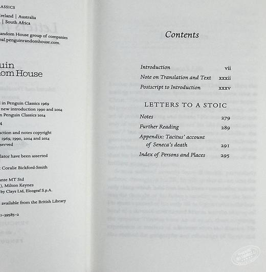 【中商原版】企鹅布面经典系列 道德书简 Letters from a Stoic Epistulae Morales Ad Lucilium 英文原版 Seneca Robin Campbell 商品图4