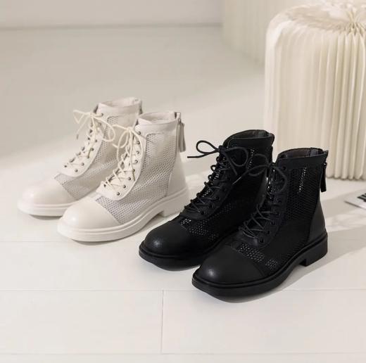 西村名物2021夏新款马丁靴百搭英伦风凉鞋T21CM32851 商品图0