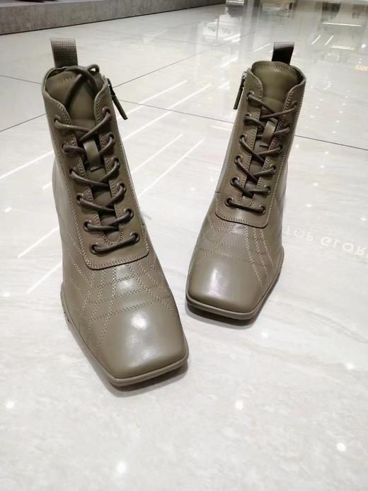 IUIU SECOND 2021冬季新款方头粗跟踝靴 商品图1