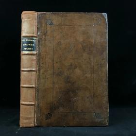 1686年 英国哲学家《托马斯·布朗作品集》 卷首配肖像插图 全真皮精装大16开