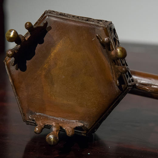 清 铜镂雕葫芦纹暖砚 商品图4