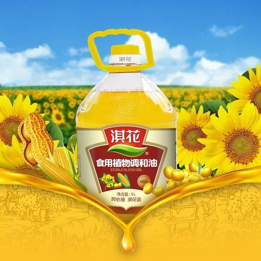 淇花食用植物调和油 家庭炒菜食用家用油桶装食用油5L 商品图2