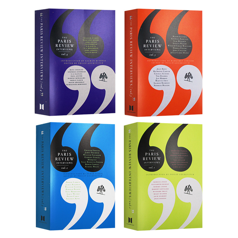 巴黎评论作家访谈4辑套装英文原版the Paris Review Interviews 1 4 文学批评英文版进口原版英语书籍 华研外语