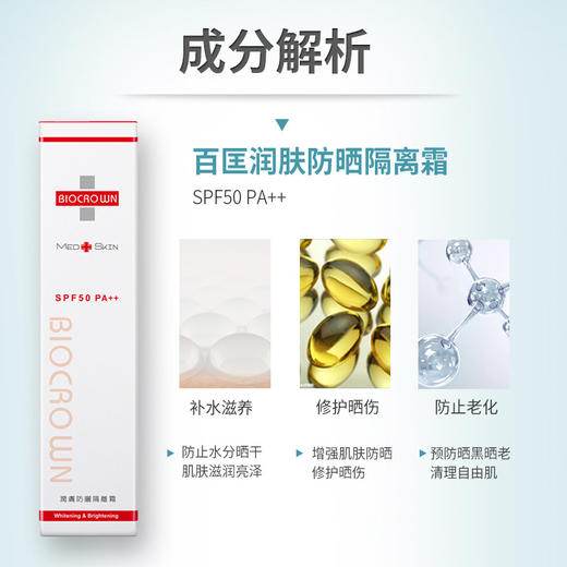 【原装进口】润肤防晒隔离霜 50ml   SPF50   PA++ 商品图1