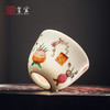 【皇窑】雅玩 手绘珐琅彩描金古文杯 商品缩略图0