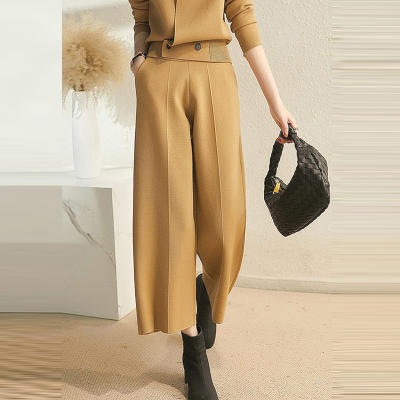 CSSZC24 高级精致通勤针织套装女装2022新款洋气上衣半身裙 商品图4