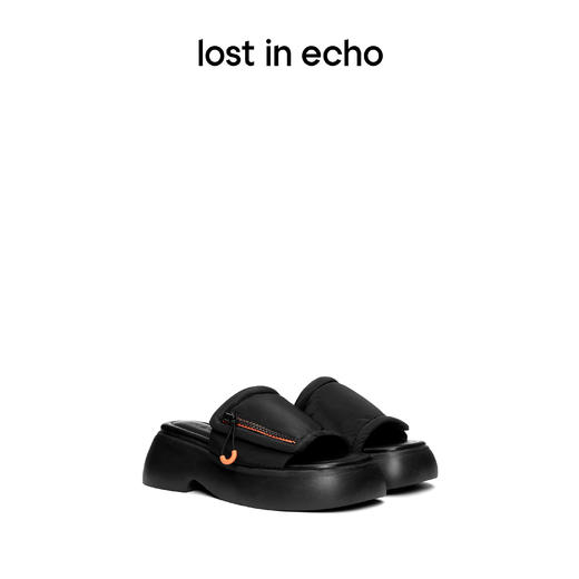 【下架】lost in echo 春季 拉链填充感舒适厚底拖鞋户外鞋沙发拖 商品图0