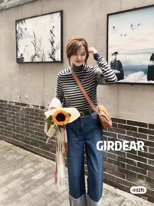 3楼 哥弟条纹羊绒衫 商品图0