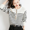 纤束马带扣条纹圆领 GH-2130 商品缩略图2