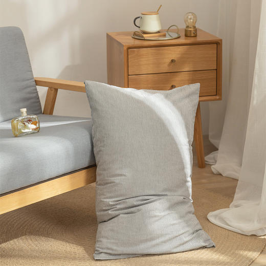 【水洗密细条套件】原棉四件套纯色白色提花水洗棉套件全棉细条纹四件套条纹水洗棉四件套密细条全棉4件套 商品图11