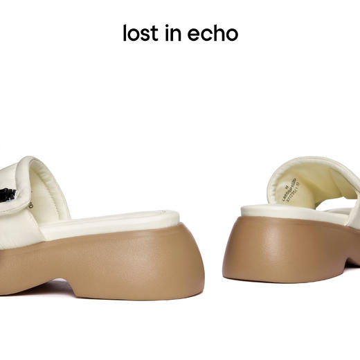 【下架】lost in echo 春季 拉链填充感舒适厚底拖鞋户外鞋沙发拖 商品图1
