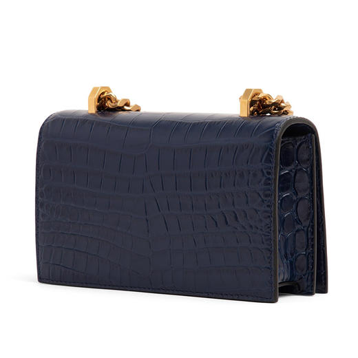 ALEXANDER MCQUEEN 亚历山大麦昆 迷你Jewelled Satchel手袋 女士单肩包 藏蓝 653134 1HB00 4013 商品图1