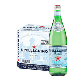 圣培露充气天然矿泉水气泡苏打水750ml*12