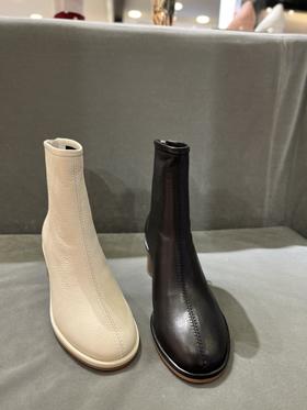 IUIU SECOND 2021冬季新款羊皮粗跟短靴