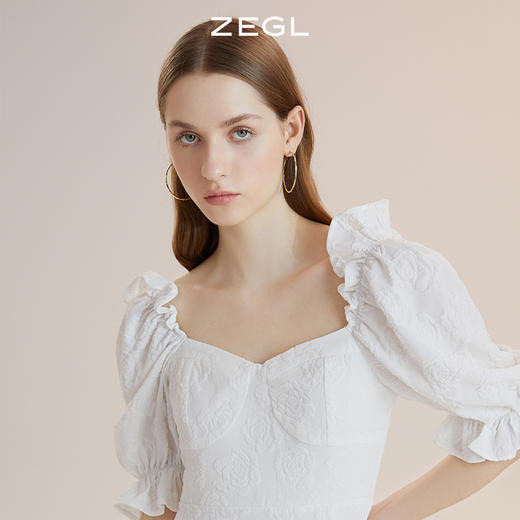 ZEGL圆圈耳环女2022年新款潮耳钉设计感小众耳圈925银针复古耳饰 商品图3