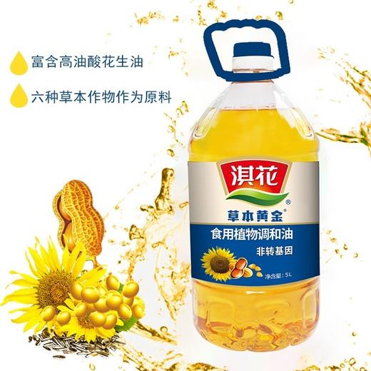 淇花压榨一级花生油 物理压榨食用植物油 炒菜烘焙家庭食用桶装5L 商品图2