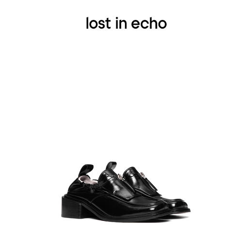【下架】lost in echo 春季 运动拉链弹力鞋口休闲羊皮乐福鞋 商品图0