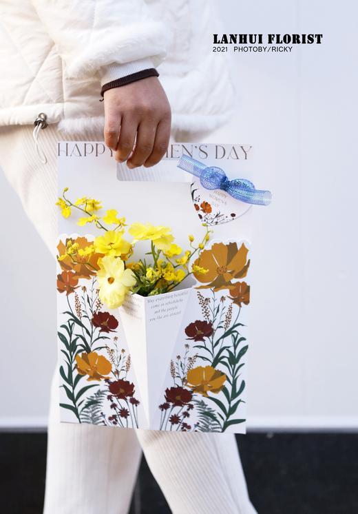 创意鲜花手提袋（5个/包）23*34.5 商品图2