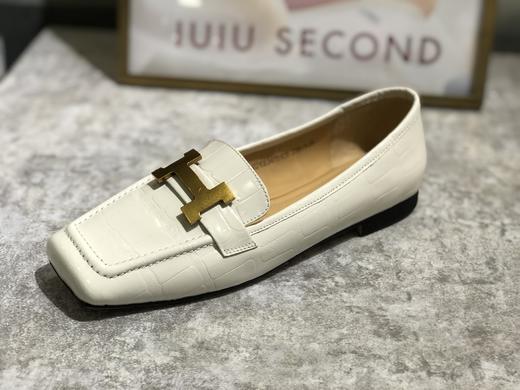 IUIU SECOND 2021秋冬新款方头漆皮复古单鞋马衔扣平底乐福鞋 商品图4