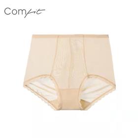Comfit收腹内裤女夏季网纱透气塑身美体裤高腰大码三角裤CP00030