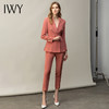 IWY/藕粉色西服套装女秋季播音主持艺考正装高端时尚工作服通勤职业装 CP11383 商品缩略图1