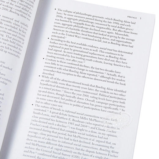 【中商原版】独自打保龄美国社区的衰落与复兴 Bowling Alone 英文原版 Robert D Putnam 商品图3