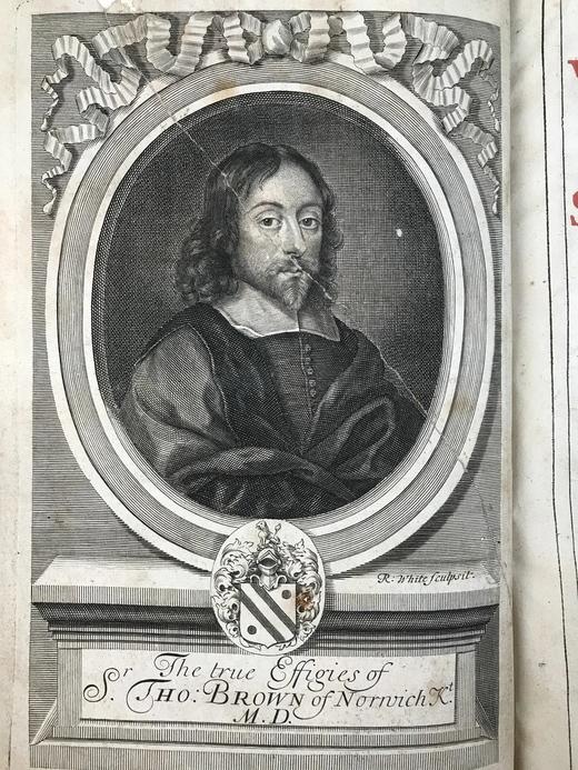 1686年 英国哲学家《托马斯·布朗作品集》 卷首配肖像插图 全真皮精装大16开 商品图3