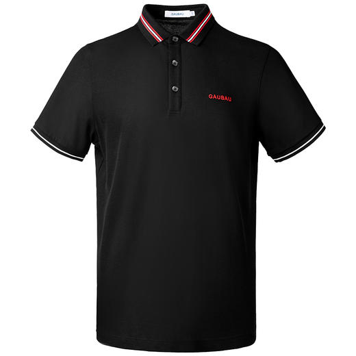 GAUBAU/戈宝红麻夏新款高尔夫防紫外线golf衣服男短袖polo衫上衣休闲舒适POLO衫 商品图3